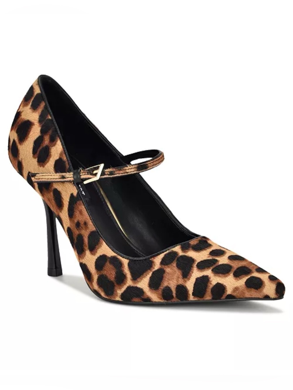 Nine West Leopard Print Pointed Mary Jane Pumps - Brown/Black NWOB